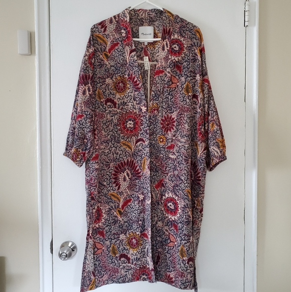 🚫SOLD🚫Madewell Robe Jacket in Bali Blooms - Picture 2 of 11